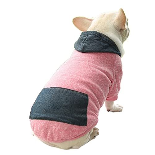 Anomidry hundebekleidung & zubehã¶r Herbst und Winter Warmer Pullover Jeanstasche Zwei Fuß Sportart Haustierkleidung Hundekatzenkleidung (Color : G, Size : L) von Anomidry