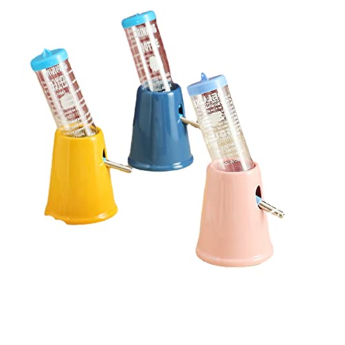 Anoudon 125ml Hamster Wasserflasche Stand Kein Tropfen Kleintier Wasserspender 3pcs Haustier Trinker Stand für Meerschweinchen Maus Gerbil Eichhörnchen Kleintier Habitat Dekoration von Anoudon