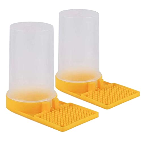 Anoudon 2Pcs Biene Wasser Feeder Bienenstock Imkerei Trinkspender Honig Fütterungsschale Bienennest Tür Feeder Wasser Feeder Feeder Zucker Feeder von Anoudon