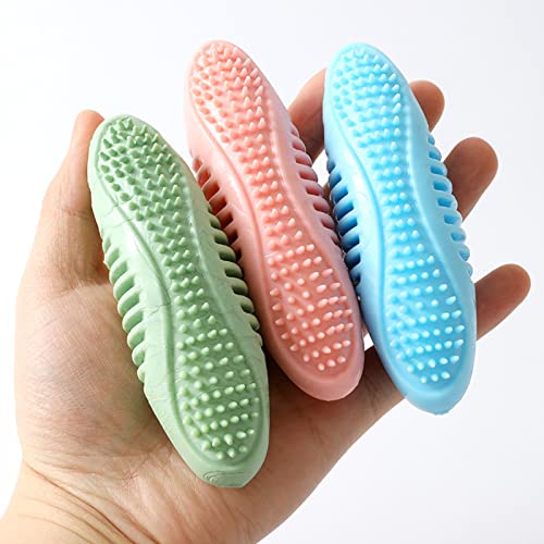 Anoudon 3pcs Zahnbürste für Behandeln Kauen Kätzchen Zahnleck Dispensing Stick Welpen Zähne Iq Training Grüne Hunde Squeaky Übung Spielzeug Reinigung Spielzeug Feeder von Anoudon