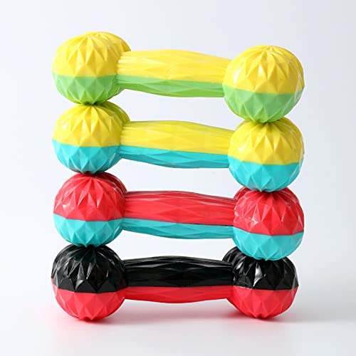 Anoudon 4pcs Unzerstörbare Hund Kauspielzeug, 16.5cm Hund Squeak Spielzeug, TPR bunt klingende Knochen Hundespielzeug, Haustier Molar Spielzeug von Anoudon