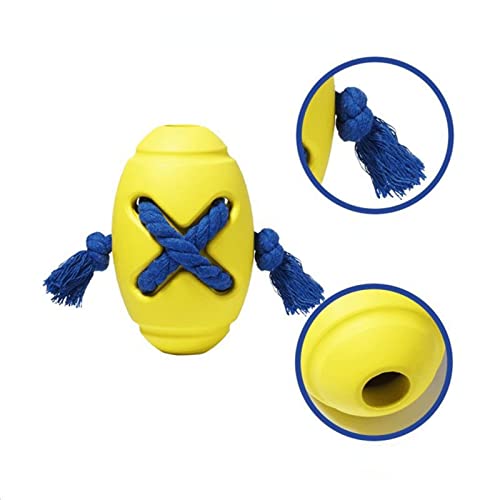 Anoudon Hund Molar Fußball Sound Reinigung Form Training Kauen Hunde Spielzeug Zahnen mit Spielen Welpen Naturkautschuk Squeaky Shaped Pet Kauen Spielzeug von Anoudon