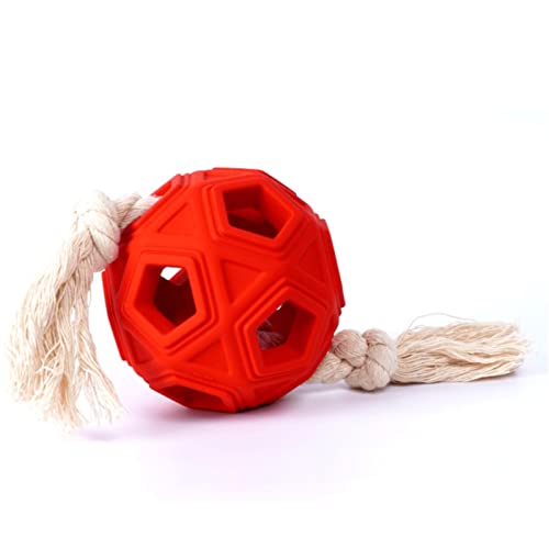 Anoudon Hundeball Spielzeug für Haustier, ungiftiger Biss beständiger Spielzeugball, Kauspielzeug für Welpen, Kleine Hunde, Katzen, Zahnreiniger für Spielzeug mit versteckten Leckereien von Anoudon