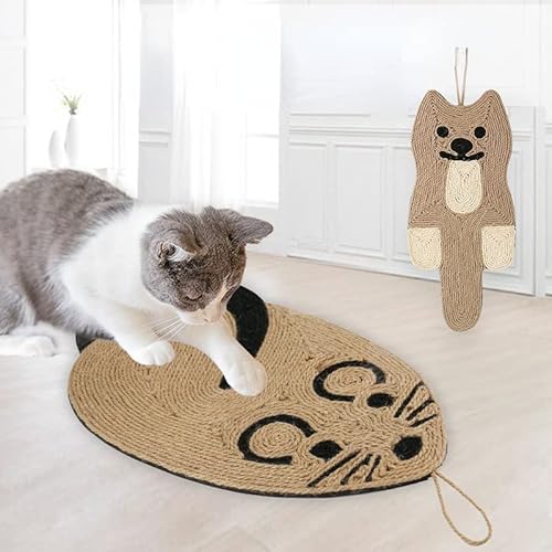 Katze Kratzpad, Anti-Rutsch Maus Sisal Katze Kratzpad, kratzfestes Sisal Katze Spielzeug, Kratzpad Wird für Möbelspiele verwendet von Anoudon