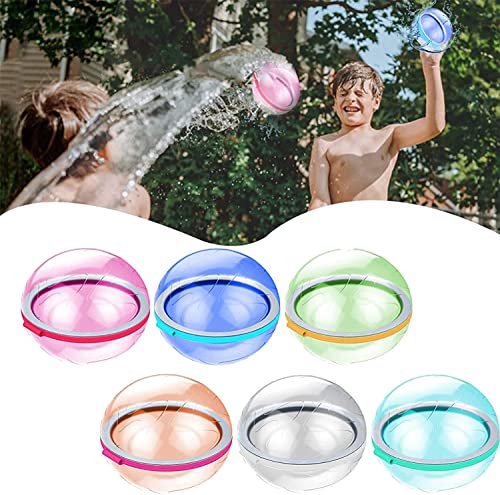 2022 Novel Water Ball Toy, Reusable Water Bomb Splash Balls, Reusable Water Balls, Absorbent Self-Sealing Waterfall Balls, Fun to Play, Water Games for Outdoor Play (6pcs) von Anshka