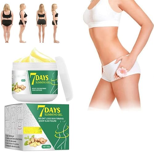 Anshka 7 Days Ginger Slimming Cream, Belly Slimming Ginger Hot Cream,Anti Cellulite Cream, Reshape+Belly Firming Cream,Natural Belly Slimming Ginger Hot Cream (1pcs) von Anshka