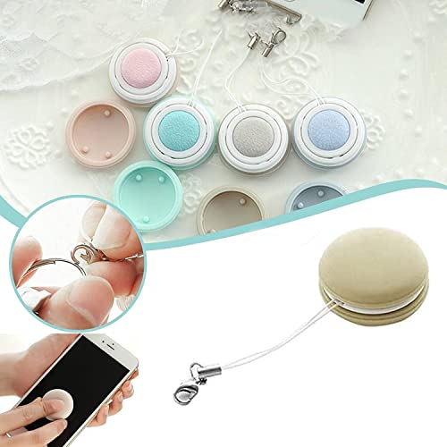 Anshka Macaron Mobile Phone Screen Wipe - Candy Color Macaron Shape Mobile Phone Screen Cleaning,Electronic Devices Phone Screen Cleaner (Khaki) von Anshka