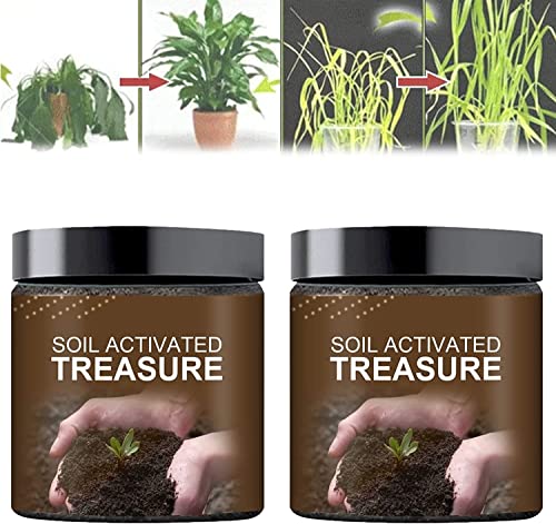 Anshka Soil Activated Treasure-You Will Be Amazed!Premium Soil Activator Activated Baosong Soil Essence Flower Fertilizer,Soil Activators for Raised Garden Beds,Potting Mix,Lawns (200g, 2pcs) von Anshka