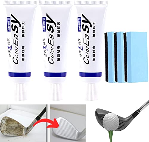 Instant Golf Club Scratch Remover,Effectively Remove Scratch from Golf Club,Golf Club Cleaner, Golf Clubs Renovate Kit,Golf Club Cleaning Agent with Sponge (3pcs) von Anshka