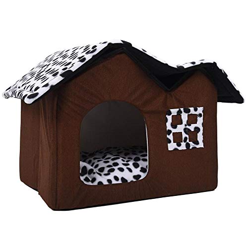 AnsonBoy Neue Warme Katze Bett Hundehaus Abnehmbare Hundebetten Doppel Haustierhaus Hundezimmer Katze Betten Hund Kissen Luxus Haustier Produkte von AnsonBoy