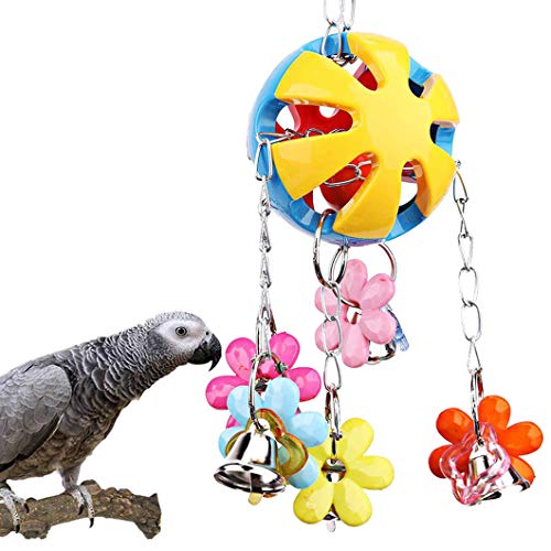 Antcher Vogelkäfig Spielzeug Bunte Papageien Haustier-Vogel, der Bell-zerreißende Spielwaren hängt für Sittiche Nymphensittiche, Conures, Aras, Papageien, Liebesvögel, Finken von Antcher