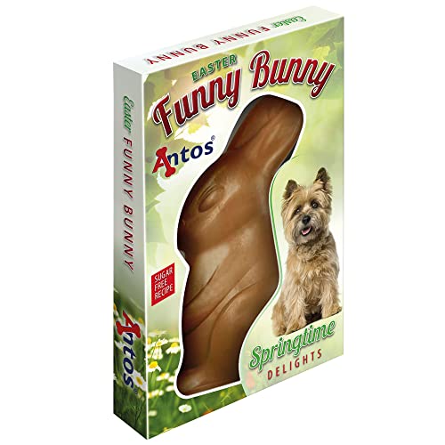 Antos Hausnack - Kau Osterhase Funny Bunny mit Huhn - 3 x 45 g - glutenfrei, weizenfrei und ohne Zuckerzusatz von Antos