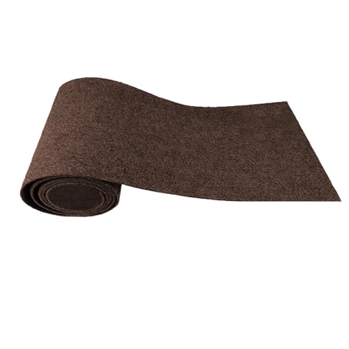 Anttyscar Katzenkratzmatte für Katzenwand 30x100cm,Kratzmatte für Katzen, Selbstklebend Kratzmatte Katze, DIY Trimmbarer Teppich Matte Pad Katzenkratzbretter, Katzenteppich für Kratzbaum(Braun) von Anttyscar