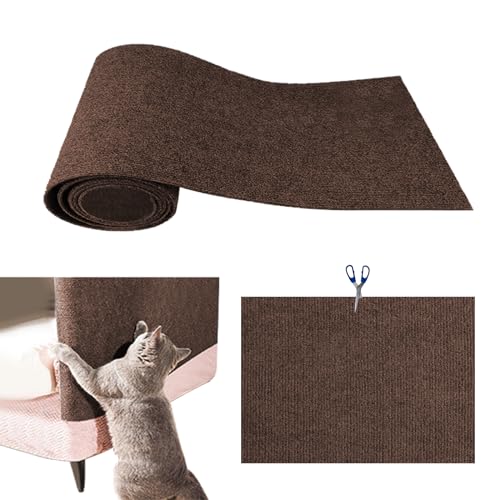 Anttyscar Selbstklebend Kratzteppich Katze Wand,Kratzmatte Katze,Kratzbrett Katzen,Katzen Kratzwand,Katzenkratzbretter (Hellgrau,40cmx200cm) von Anttyscar