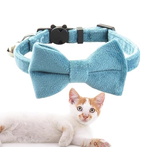 Anulely Fliege Hundehalsband | Bequemes verstellbares Katzenhalsband mit Schleife - Hundebekleidungszubehör Schöne Halsbänder für Zuhause, Hochzeit, Spaziergang, Reisen, Fotografie von Anulely