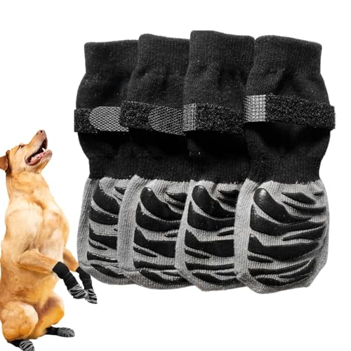 Anulely Hunde-Grip-Socken,Pfotenschutz Grip Claw Dog Booties | Rutschfester Pfotenschutz, weicher Hundepfotenschutz für kleine und mittelgroße Hunde von Anulely