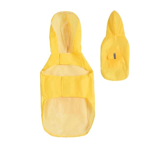 Anulely Hunderegenjacke, Regenjacken für Hunde | Hunde-Regenjacke mit Kapuze - Wasserdichter Regenmantel-Poncho für Hunde mit Kapuze, Regenmantel für Hunde, Regenjacke für mittelgroße und große Hunde von Anulely