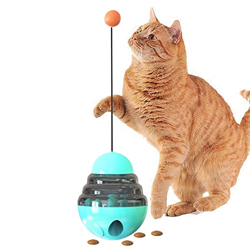 Anulely Leckerli-Spender für Katzen, Spielzeug für Katzen mit Leckerli-Spender,Slow Feeder Katzenfutterspielzeug, lustiger Leckerbissenball - Katzen-Puzzle-Futterspender, Hundeleckerli-Futterspender, von Anulely