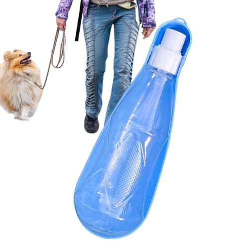 Anulely Wasserflaschenspender für Hunde, Wasserspender für Haustiere - 450 ml Wassertrinkflasche für unterwegs - Wasserauslaufsicherer Trinkspender für Welpen zum Wandern von Anulely