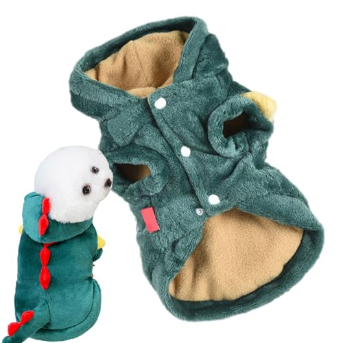 Dinosaurier-Hundekostüm, Dinosaurier-Hundekostüm | warme Jacke für Hunde, Dinosaurier-Cosplay-Outfit aus Plüsch, Kleidung für Hunde | Hoodie für Tiere Dinosaurier-Hundekostüm, Dinosaurier-Hundekostüm | warme Jacke für Hunde, Dinosaurier-Cosplay-Outfit aus Plüsch, Kleidung für Hunde | Hoodie für Tiere von Anulely