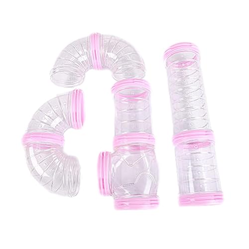 Hamsterrohr Set, Röhren Für Den Tunnel Hamster, Sicher Anschließbare Hamster Röhre, Transparent Hamster Röhren Set Für Kleintiere Frettchen Hamster, Hamsterkäfig Zubehör von Anulely