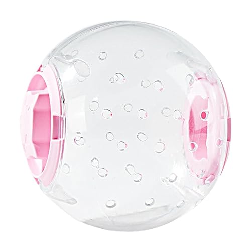 Laufball für Hamster, niedlicher Laufball für Hamster-Spielzeug, leise, geruchlos, 17,8 cm, atmungsaktiv, transparent, Radball, Igel, Joggingball Anulely von Anulely