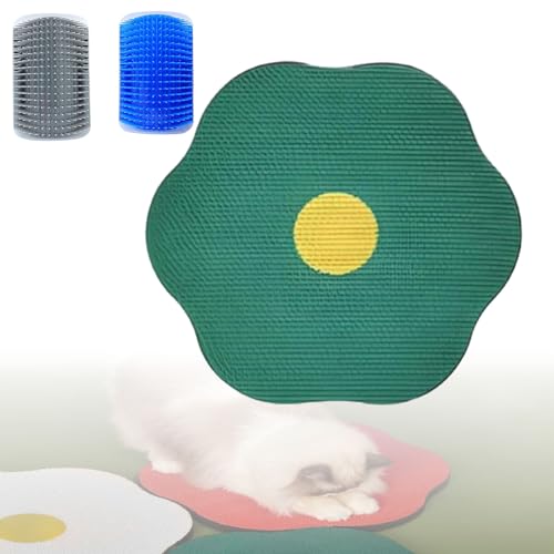 Flower Scratching Pad for Cats On Wall,Cat Wall Scratcher Corrugated Cardboard,Cat Scratching Board Scratch Pad with Suction Cup,for Indoor Cats Cat Scratcher Wall Mounted. (B) von Aoguni