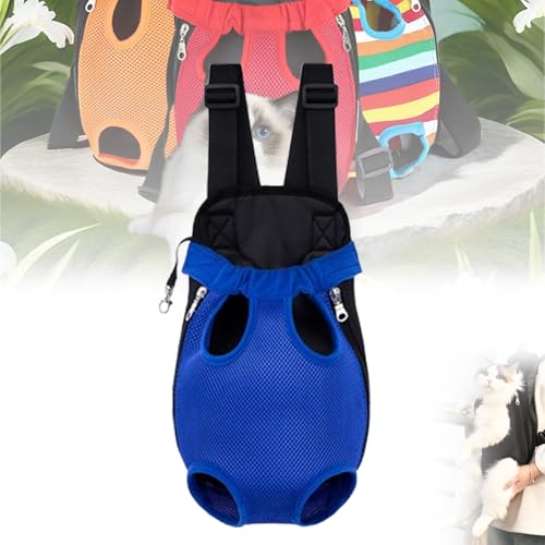 Furry Pawsy Carrier, Furry Pawsy Cat Carrier, Furry Pawsy Cat Backpack, for Dogs Cats (Fancy Blue,S) von Aoguni