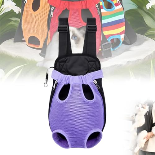 Furry Pawsy Carrier, Furry Pawsy Cat Carrier, Furry Pawsy Cat Backpack, for Dogs Cats (Purple,M) von Aoguni