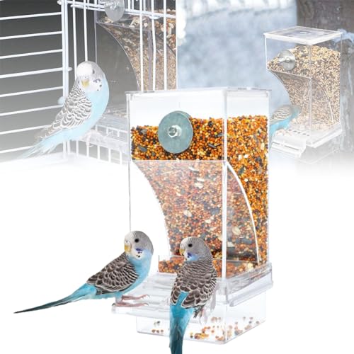 PROPOSITIONY No Mess Automatic Bird Feeder,Bird Cage Water Dispenser,Bird Feeder for Cage,Bird Cage Feeder Bird Cage Accessories for Parakeet Canary Cockatiel Finch. (1 PCS) von Aoguni