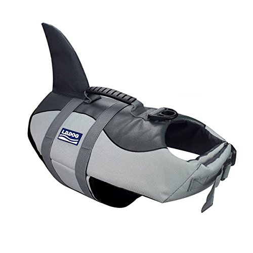 Aokay Pet Hundeschwimmweste Schwimmweste Badeanzug (L, Grau) von AOKAY