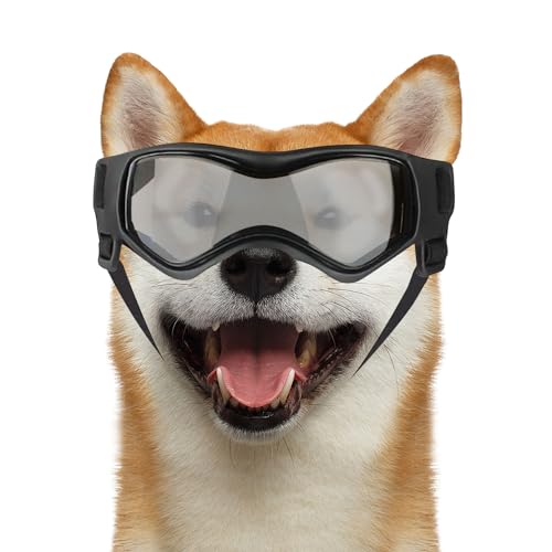 Hunde Sonnenbrille, Hundebrille für Kleine Hunde, Wasserdichter Hundebrille, Hunde UV Schutzbrille, Mode Hunde Schutzbrille, Haustier-Sonnenbrille mit Verstellbaren für Augenschutz von Aomantic Sarl