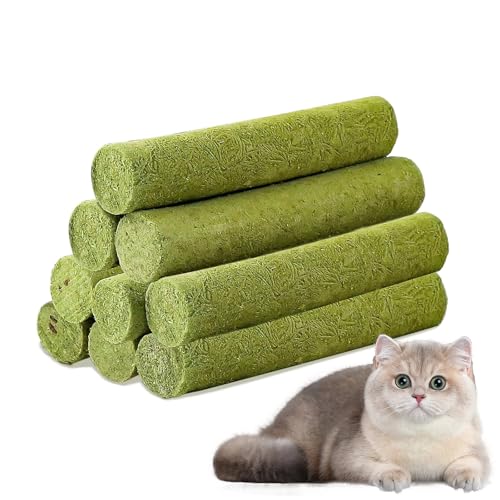 Katzengras Sticks, Katzengras Snack, Katzenminze, Katzen Snacks, Katzen Zahnpflege, Gefriergetrocknet Snacks FüR Katzen FüR Die Zahnpflege Und HaarknäUel Entfernen von Aomhrek