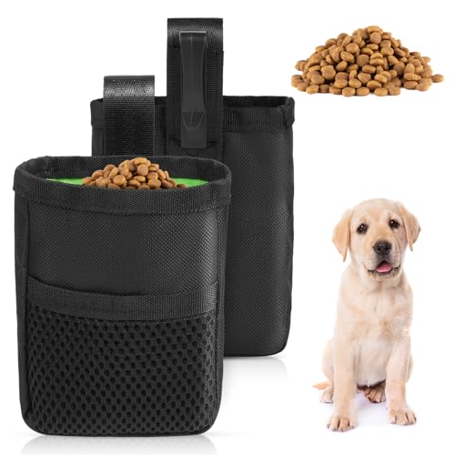 Aomig Leckerlibeutel für Hunde Hundeleckerli Tasche Bauchtasche Hundetraining Bauchtasche Hund Gassitasche Futterbeutel Hunde Apportierbeutel Hunderassen Leckerlitasche Gassigehen Hundetraining (Grau) von Aomig