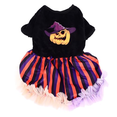 Halloween Hundekleid, süßes Halloween -Katzenkleid, Festliche Hundes Halloween -Kostüm -Outfit für Haustiere, komfortable und stilvolle Halloween -Haustierkleidung von Aoveew