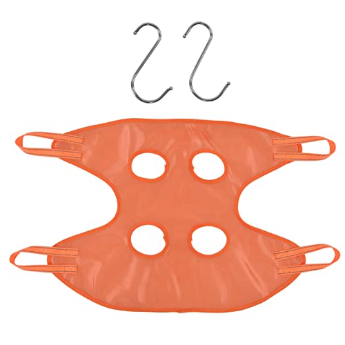 Aoveew Hundepflege-Sling, weich, atmungsaktiv, waschbar, Rückhalte-Hängematte für kleine und mittelgroße Katzen, Krallenschneiden, Orange (L) von Aoveew