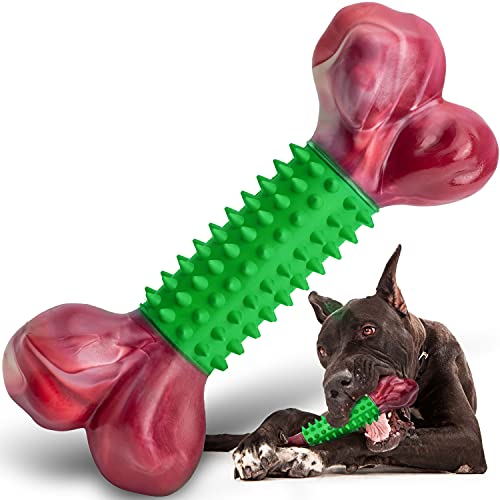 Aggressives Kauen Hundespielzeug, robustes Hundespielzeug für extreme Kauer, Apasiri, unzerstörbares Spielzeug, Kauspielzeug für große Hunde, Hundezahnspielzeug, großes Spielzeug für Hunde (grün) von Apasiri