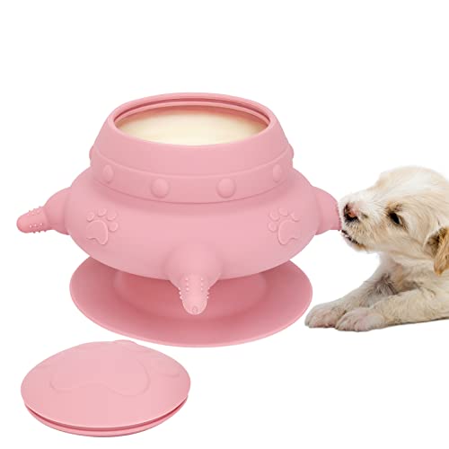 Apetpup Puppy Feeder Milk Bowl für Welpen, 4 Sauger Puppy Bottles, 240ml Doggie Bubble Feeder von Apetpup