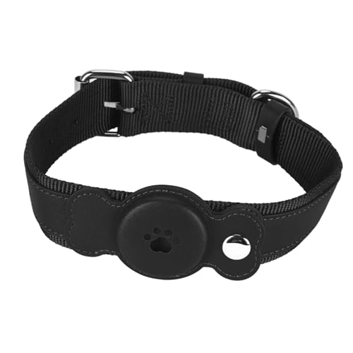 Apexare Hundehalsband, verstellbares, wasserdichtes, leichtes Hundehalsband aus Leder, gepolstertes Haustierhalsband, für kleine Hunde, große Hunde, Welpen, Katzen, (Black) von Apexare