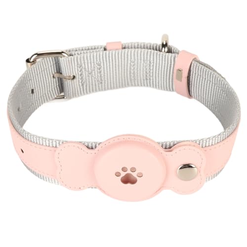 Apexare Hundehalsband, verstellbares, wasserdichtes, leichtes Hundehalsband aus Leder, gepolstertes Haustierhalsband, für kleine Hunde, große Hunde, Welpen, Katzen, (Pink) von Apexare