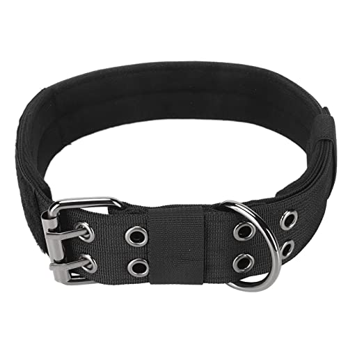 Apexare Hundehalsband für große Hunde, personalisiertes, verstellbares, Robustes Halsband mit Metallschnalle und Klettverschluss, für Training, Verhaltenshilfen, Patrouillen, (L) von Apexare