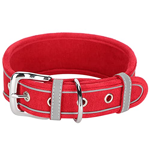 Verstellbares Hundehalsband von Apexare, personalisierte Halsbänder für mittelgroße und große Hunde, atmungsaktives reflektierendes Halsband mit D-Ring, für (L 66 * 5.0CM) von Apexare