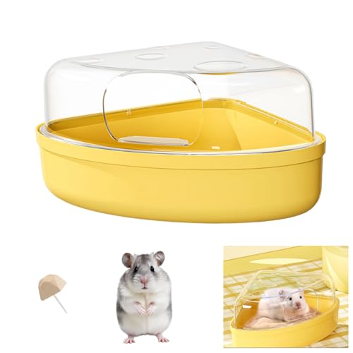 Apgdzpa Haustier Hamster Badezimmer, Hamster Toilette Sandbad Container Toilette Transparente Acryl Hamster Badebox Haustier Badewanne Hamster Sandbad Badezimmer Für Rennmäuse Kleintiere von Apgdzpa