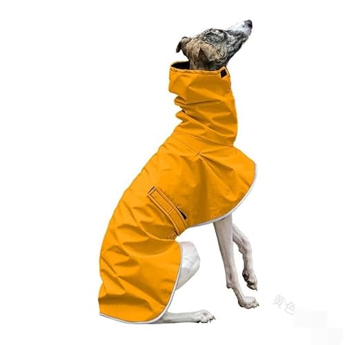 Hunde-Regenmantel, Hundejacke, verstellbar, wasserdicht, leicht, atmungsaktiv, Regenjacke mit verstellbarem Hüftgurt, große Haustier-Regenmäntel, Hundeweste für mittelgroße und große Hunde, Whippet, von Apkpesterml