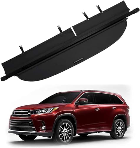 Kofferraumklappen,kompatibel mit Toyota Highlander 2015-2018,Kofferraumvorhang,A-Black von Aposous