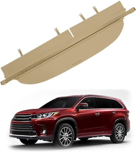 Kofferraumklappen,kompatibel mit Toyota Highlander 2015-2018,Kofferraumvorhang,A-Silver von Aposous