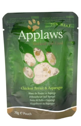 12 er Pack Applaws Frischebeutel Hühnchenbrust & Wildreis 70g von Applaws