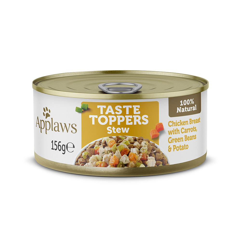 6 x 156 g Applaws Taste Toppers zum Sonderpreis! - Stew: Huhn von Applaws