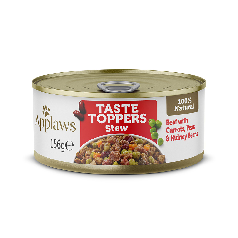 6 x 156 g Applaws Taste Toppers zum Sonderpreis! - Stew: Rind von Applaws