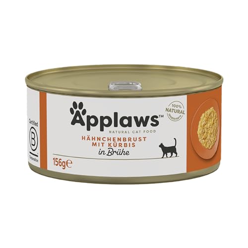 Applaws 100% Natürliche Nassfutter Hühnerbrust mit Kürbis (24 x 156g Dosen) von Applaws